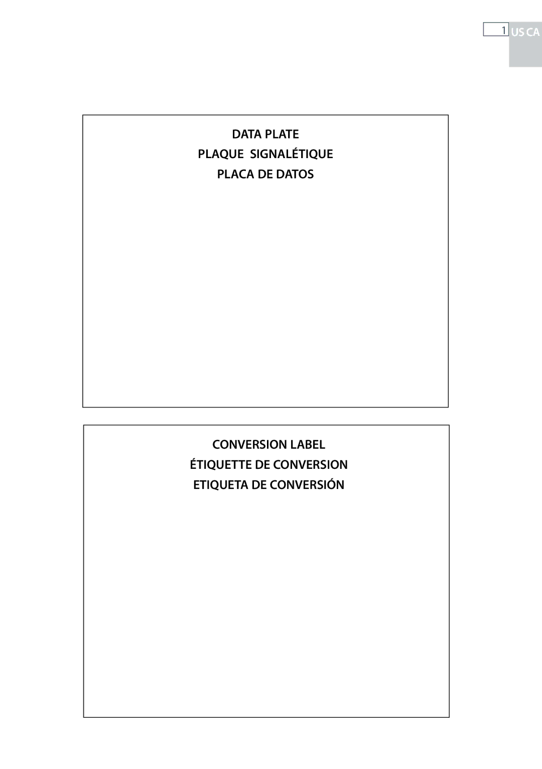 Fisher & Paykel CG122, CG244 installation instructions Étiquette DE Conversion Etiqueta DE Conversión 