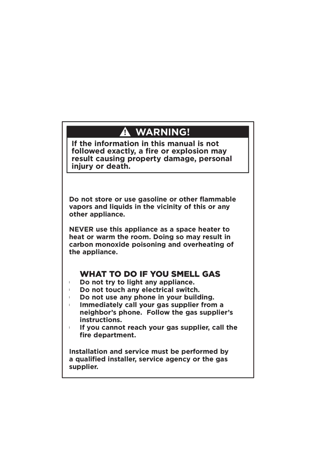 Fisher & Paykel CG365DW manual What to do if YOU Smell GAS 