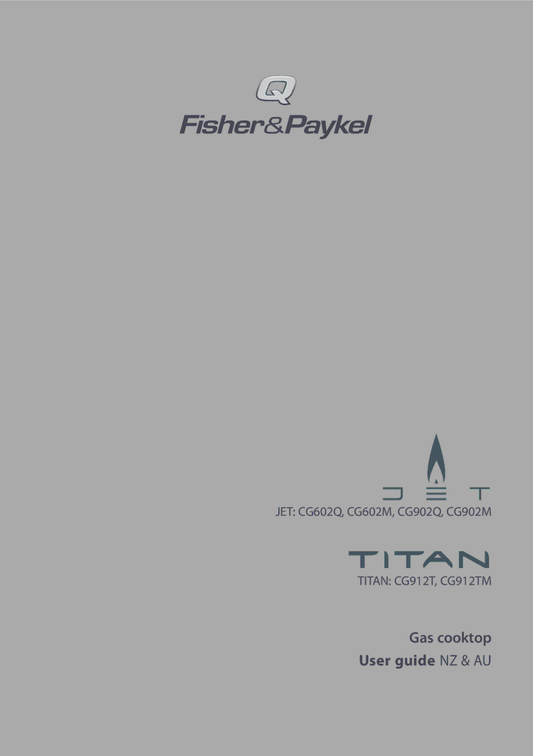 Fisher & Paykel CG902M, CG602M, CG902Q manual Gas cooktop User guide NZ & AU 