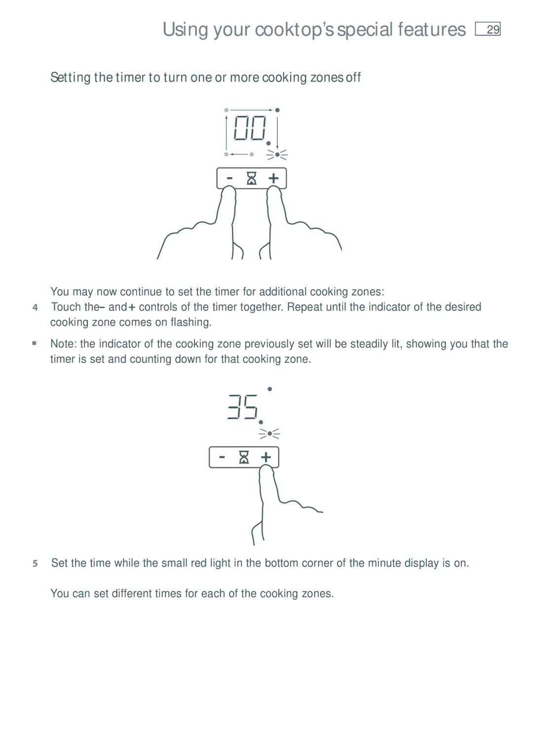 Fisher & Paykel CI905DT, CI754DT, CI604DT installation instructions Using your cooktop’s special features 