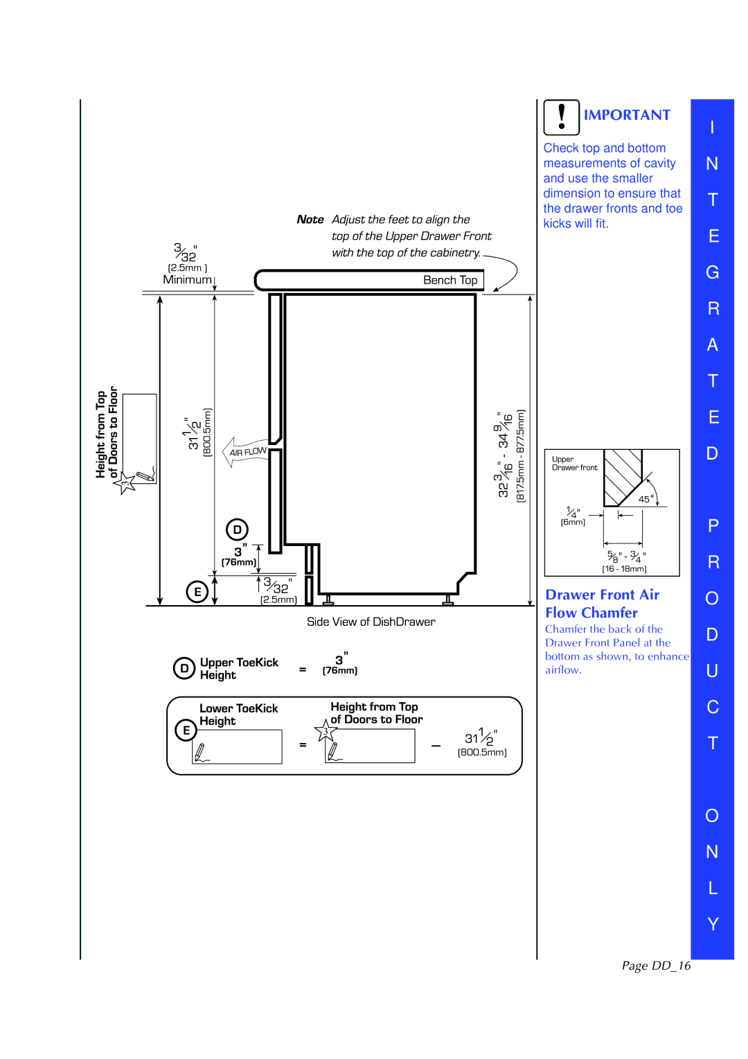 Fisher & Paykel DD602I manual DD16 