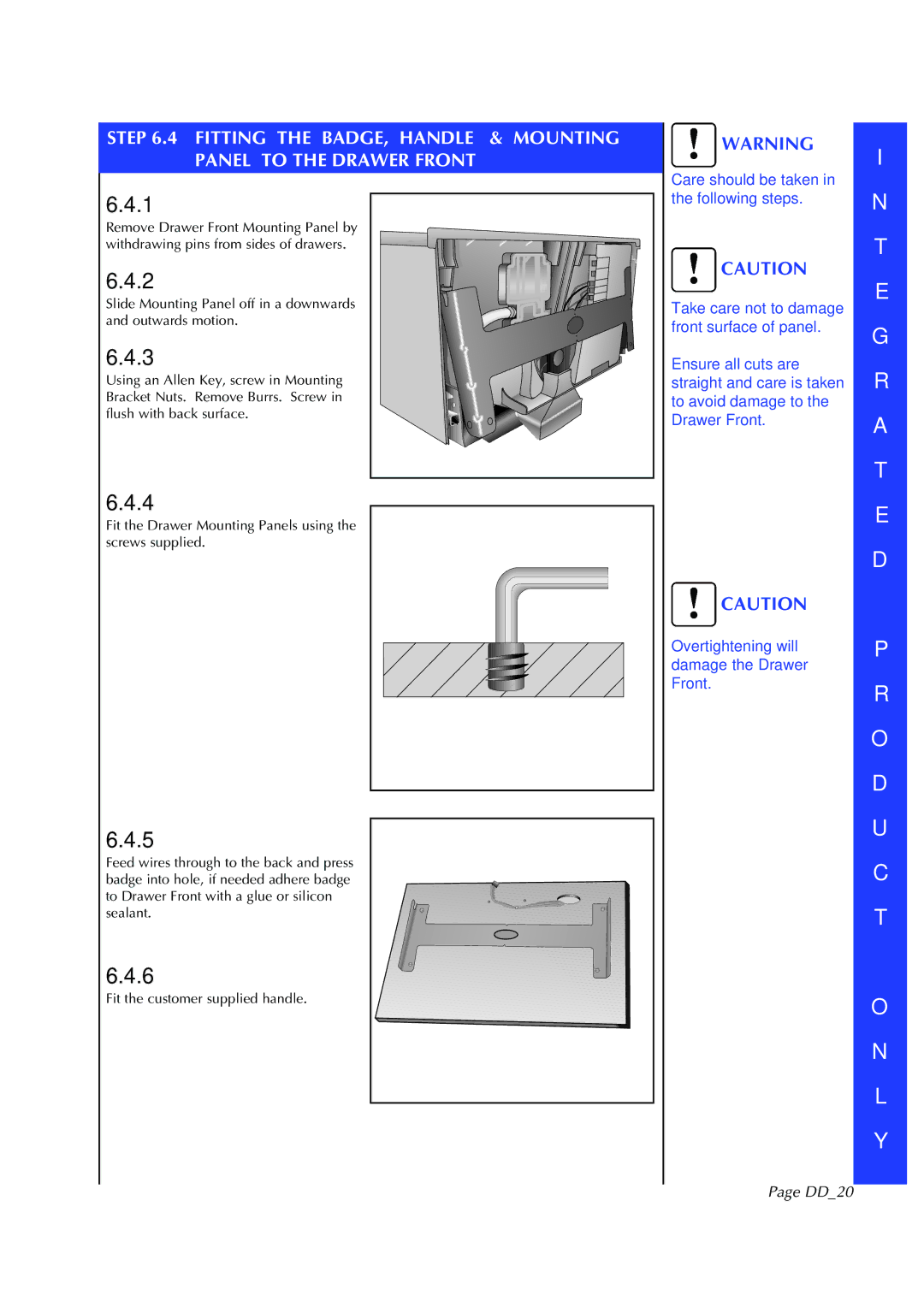 Fisher & Paykel DD602I manual DD20 