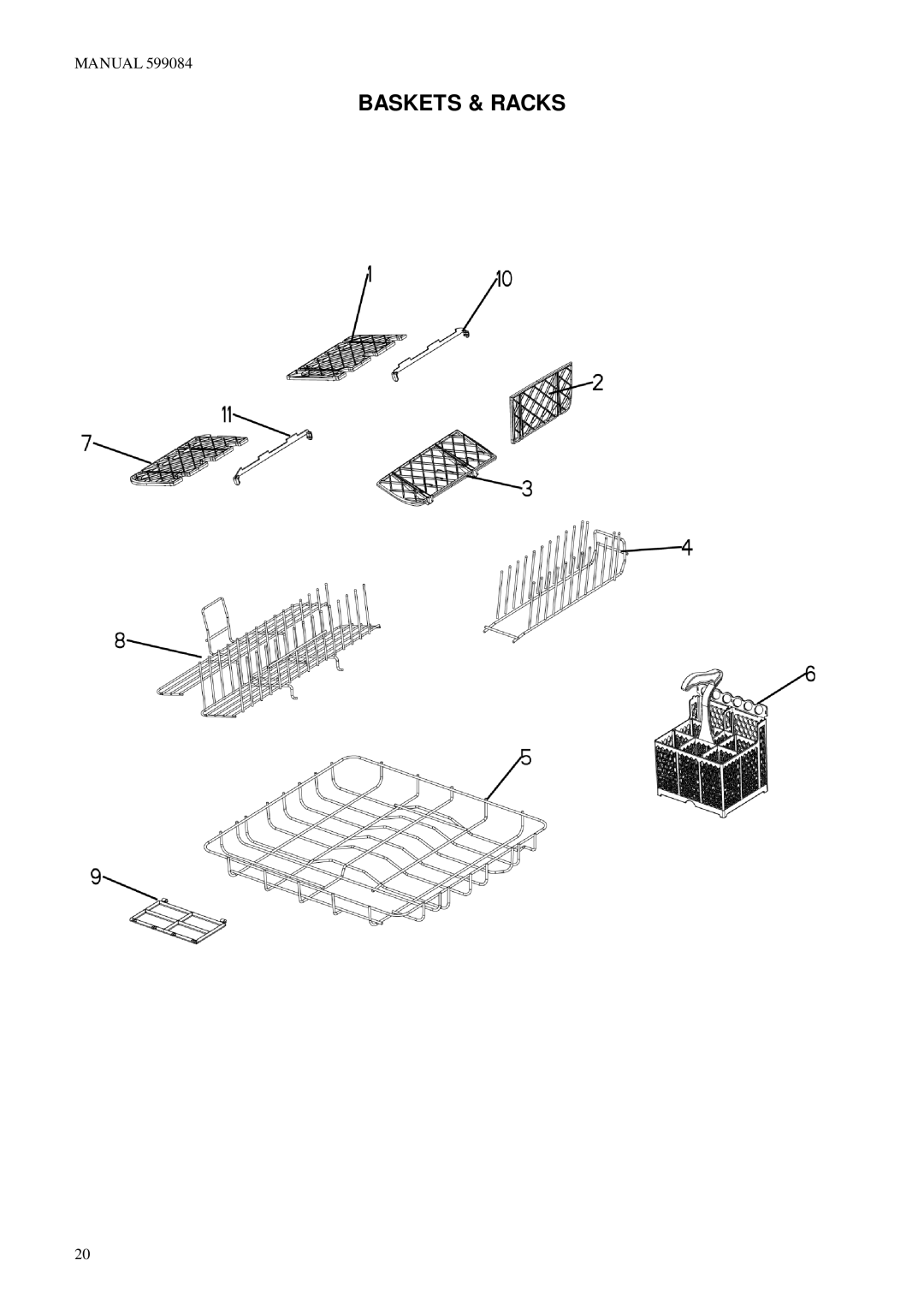 Fisher & Paykel DD603HM, DD603M, DD603IH, DS603M, DS603IH, DS603HM manual Baskets & Racks 