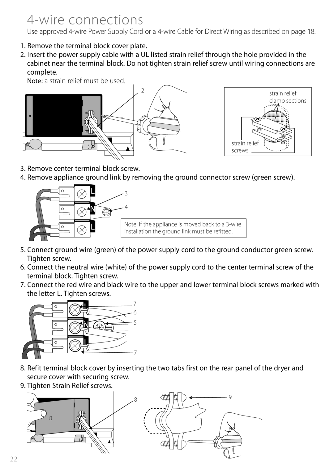 Fisher & Paykel DEGX1US installation instructions Wire connections 