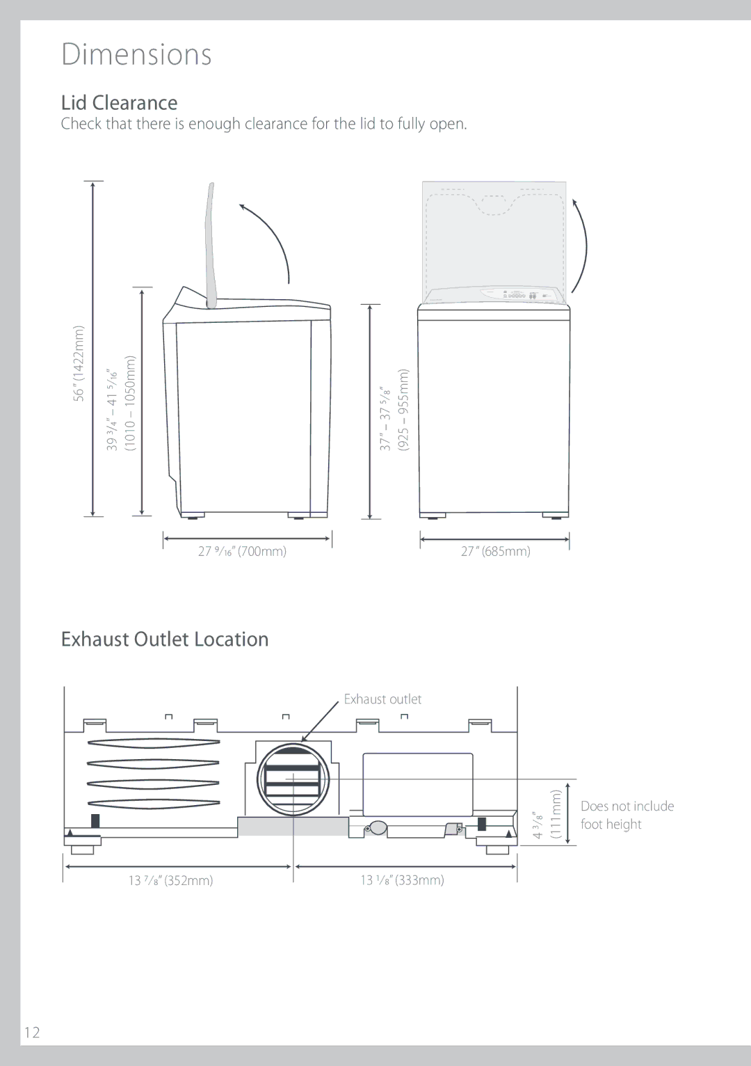 Fisher & Paykel DGGX1, DEGX2 Jnfotjpot, Je$Mfbsbodf, YIBVTU0VUMFU-PDBUJPO, YibvtuPvumfu, PftOpuJodmvef GppuIfjhiu 