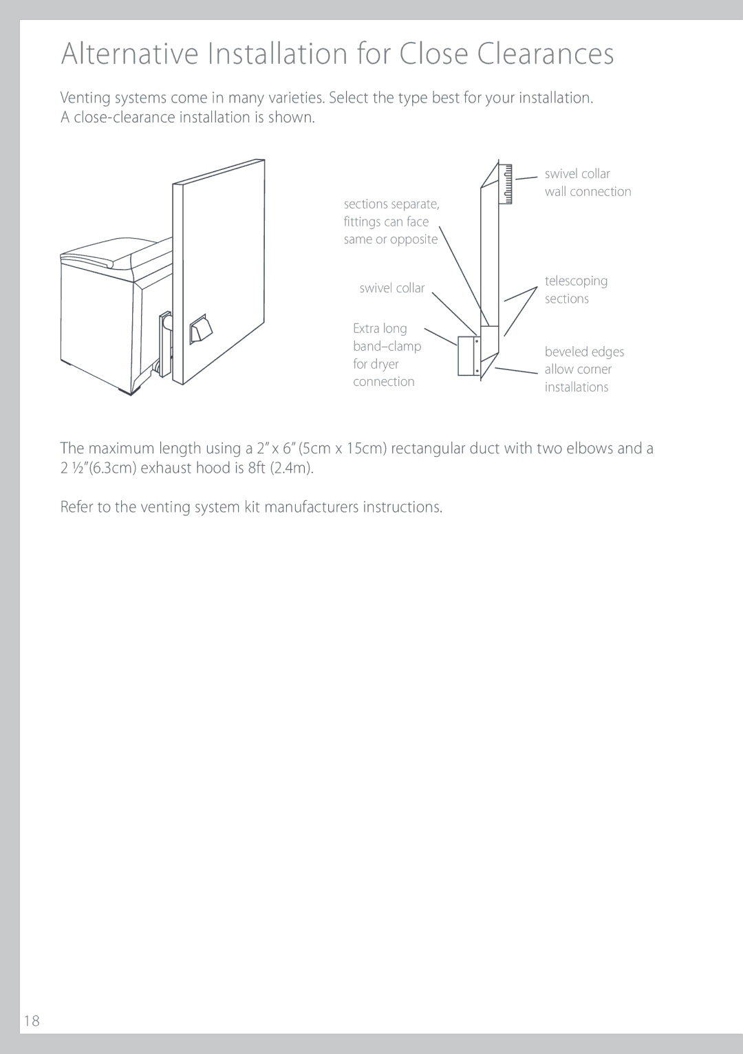 Fisher & Paykel DGGX2 DmptfDmfbsbodfJotubmmbujpoJtTipxo, 3FGFSUPUIFWFOUJOHTZTUFNLJUNBOVGBDUVSFSTJOTUSVDUJPOT 