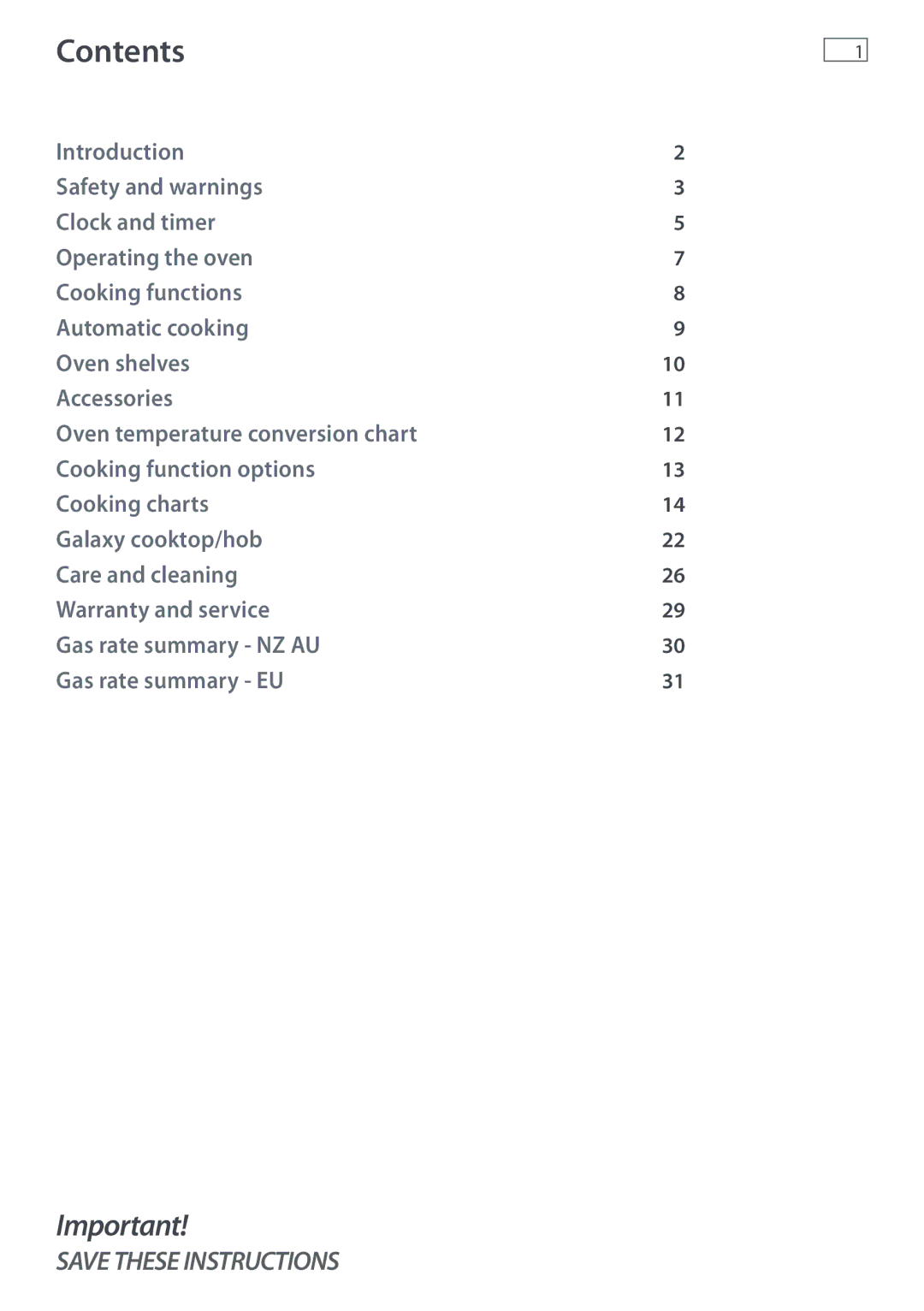 Fisher & Paykel DI1203 manual Contents 