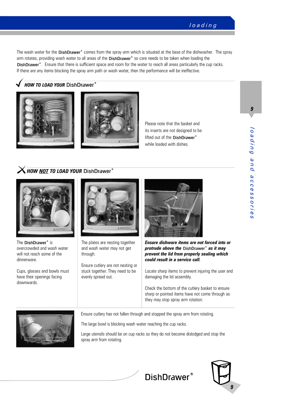 Fisher & Paykel DishDrawer manual A d i n g, HOW to Load Your 