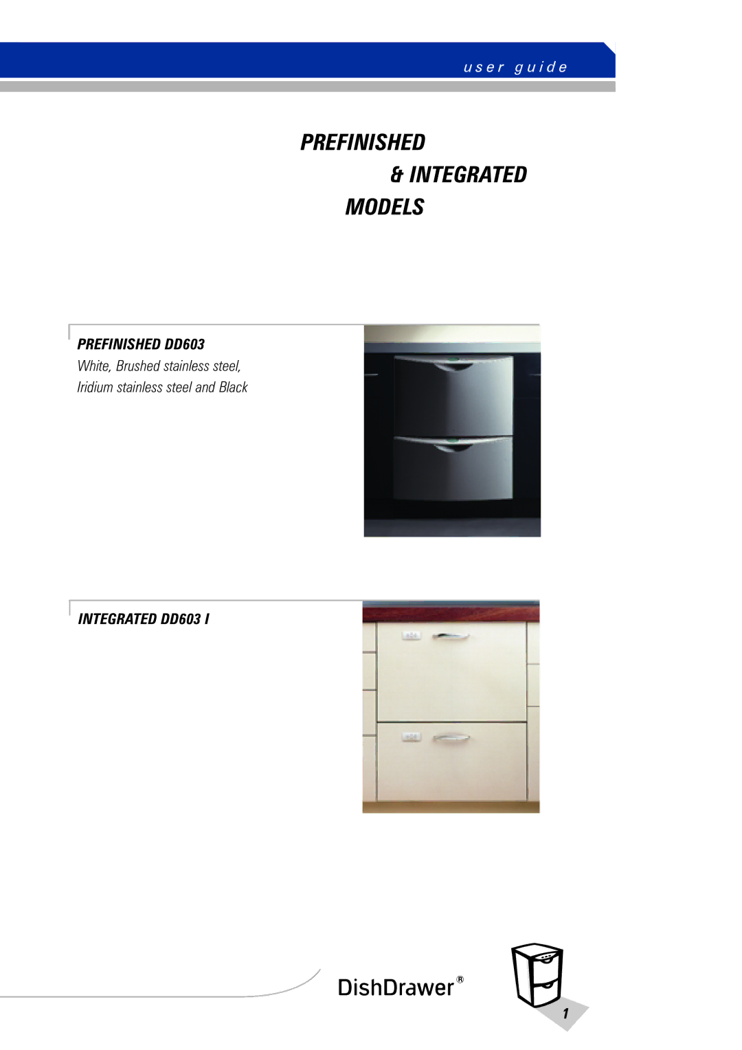 Fisher & Paykel DishDrawer manual Prefinished, E r g u i d e 