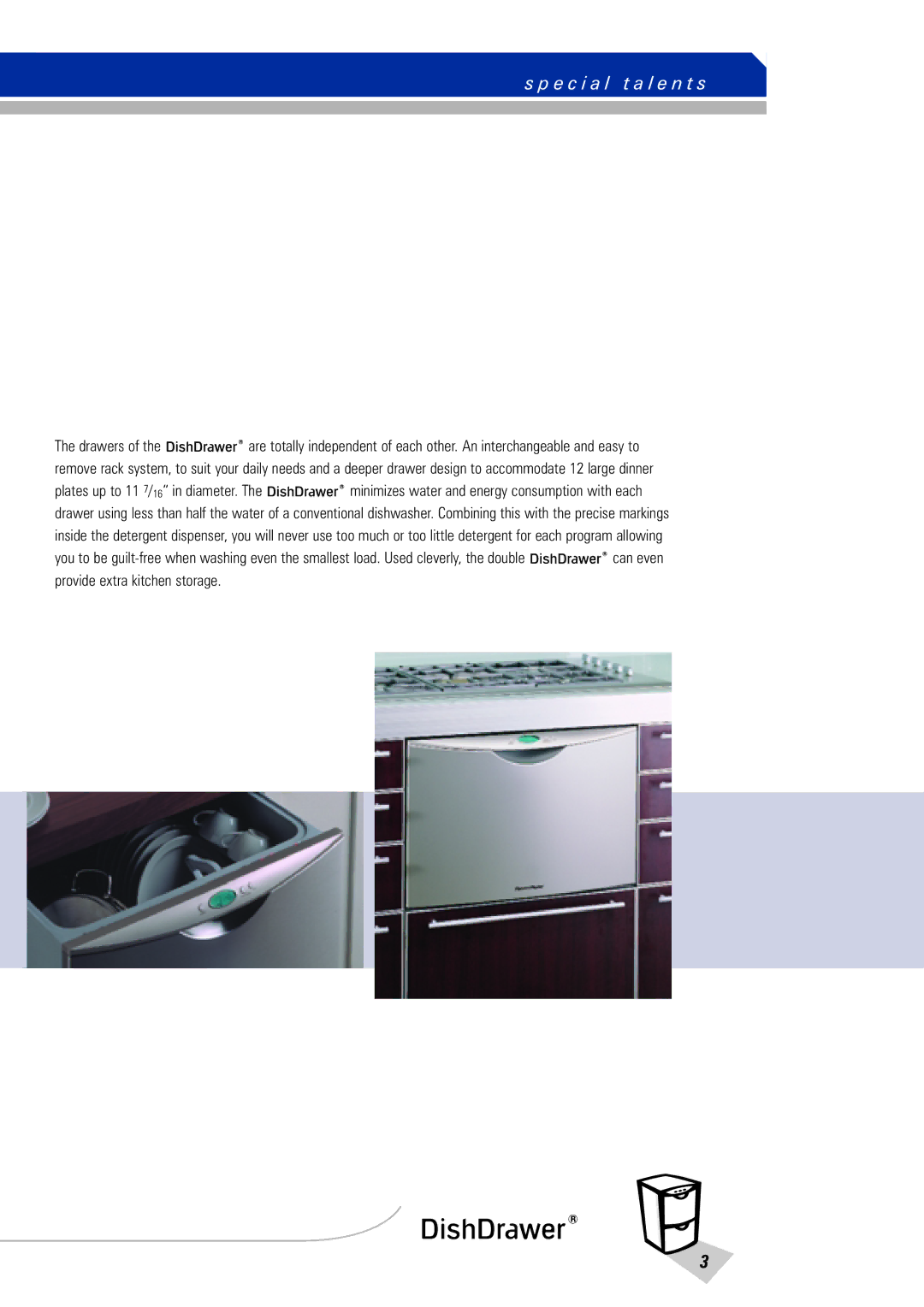 Fisher & Paykel DishDrawer manual E c i a l t a l e n t s 