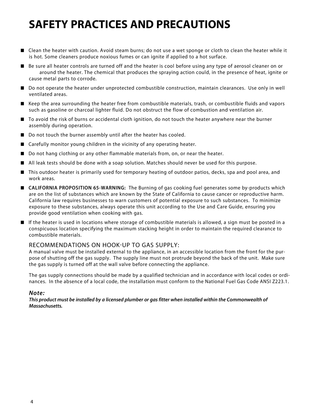 Fisher & Paykel DRH-48N manual Recommendations on HOOK-UP to GAS Supply 