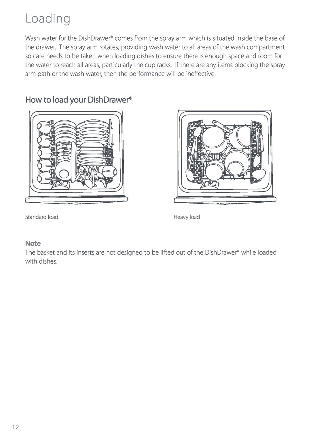 Fisher & Paykel DS603 manual Loading, How to load your DishDrawer 