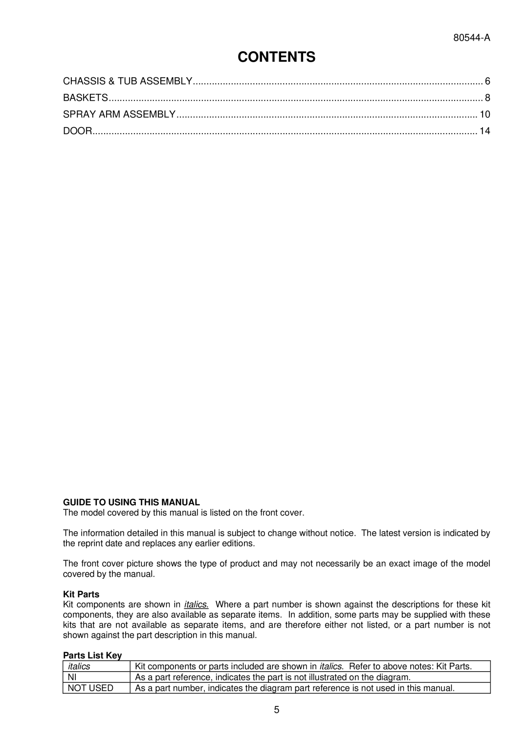 Fisher & Paykel DW60CDX2 FP NZ/AU manual Contents 