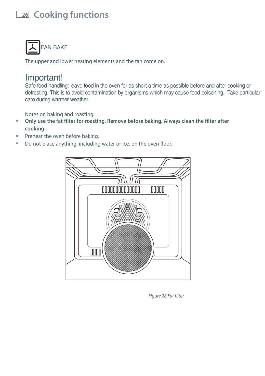 Fisher & Paykel GB IE installation instructions FAN Bake 