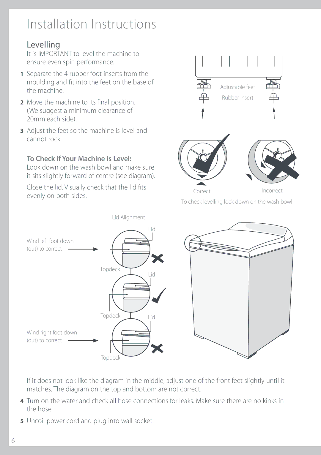 Fisher & Paykel GWL12 installation instructions Fwfmmjoh, FotvsfFwfoTqjoQfsgpsnbodf, UifNbdijof, DboopuSpdl 