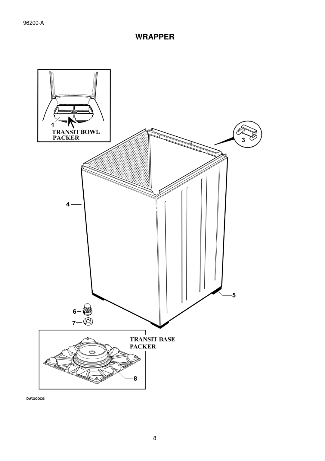 Fisher & Paykel GWL15 US FP WH manual Wrapper 