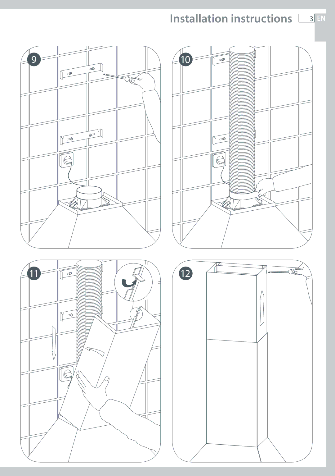 Fisher & Paykel HC60DCXB1, HC120DCXB1, HC90DCXB1 installation instructions Installation instructions 