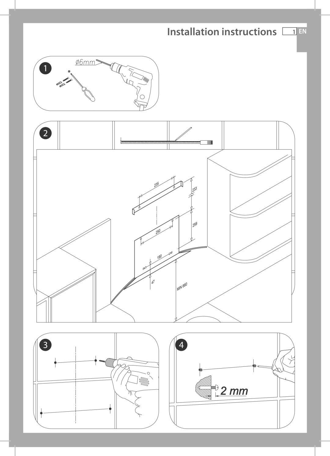 Fisher & Paykel HC90CGX1, HC60CGX1 installation instructions Installation instructions 