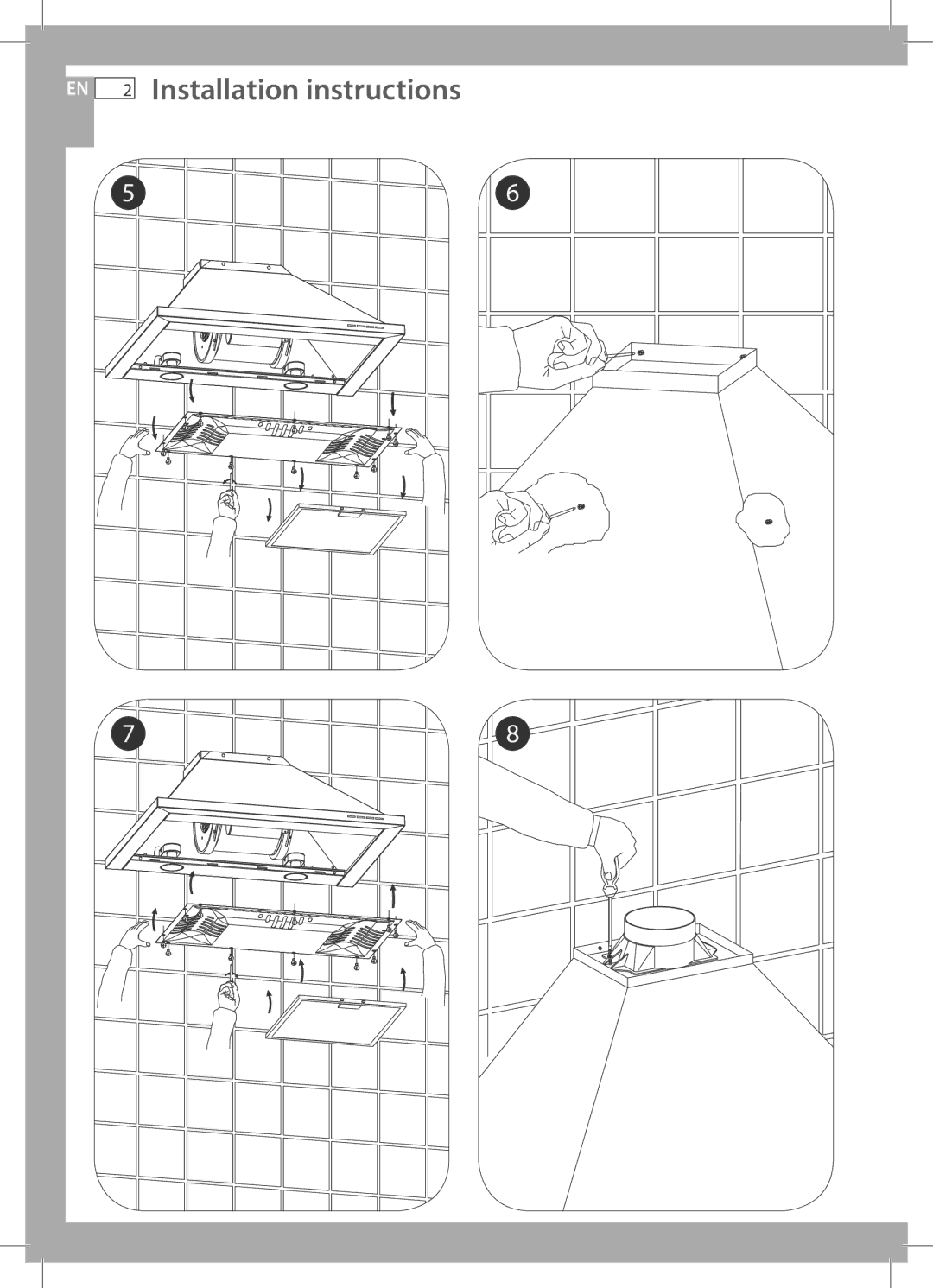 Fisher & Paykel HC60CGX1, HC90CGX1 installation instructions Installation instructions 