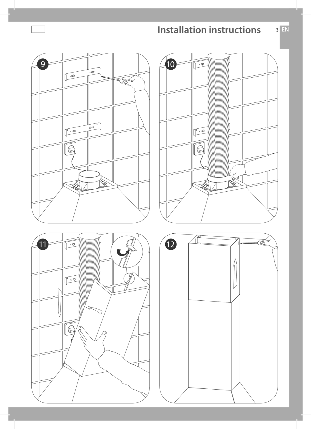 Fisher & Paykel HC90CGX1, HC60CGX1 installation instructions Installation instructions 