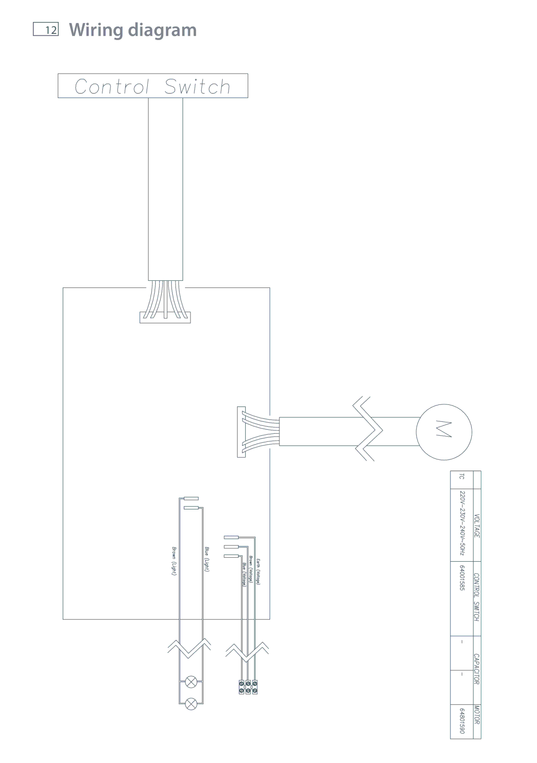 Fisher & Paykel HT90DBX1 installation instructions Wiring diagram 