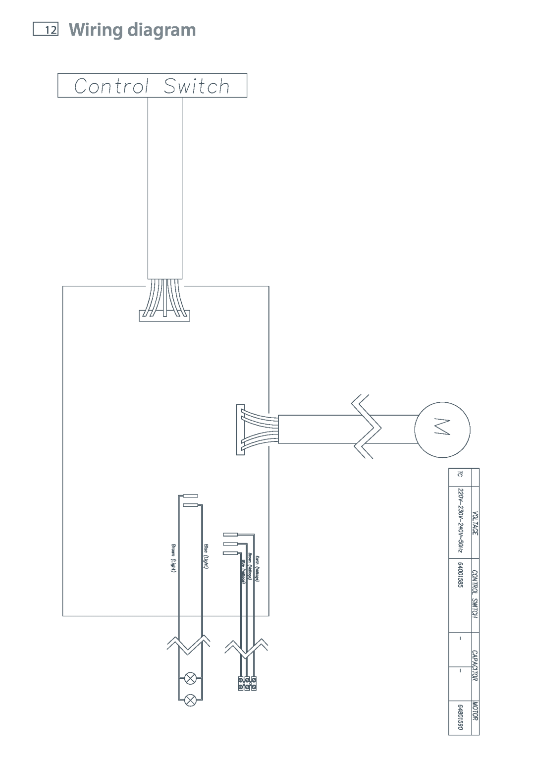 Fisher & Paykel HT90DBX1 installation instructions Wiring diagram 