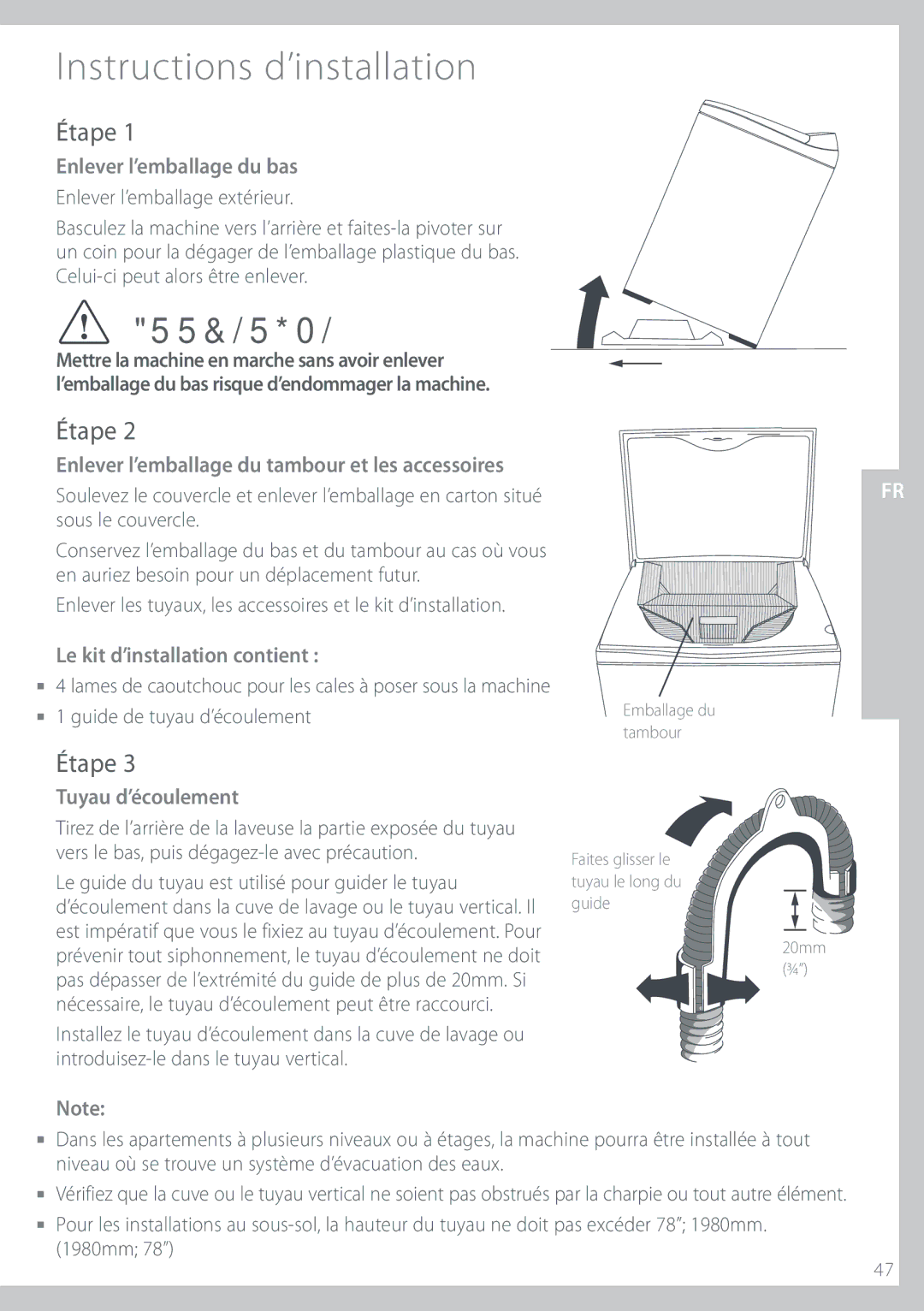 Fisher & Paykel IWL16 manual ²UBQF, ²UBQF, ²UBQF 