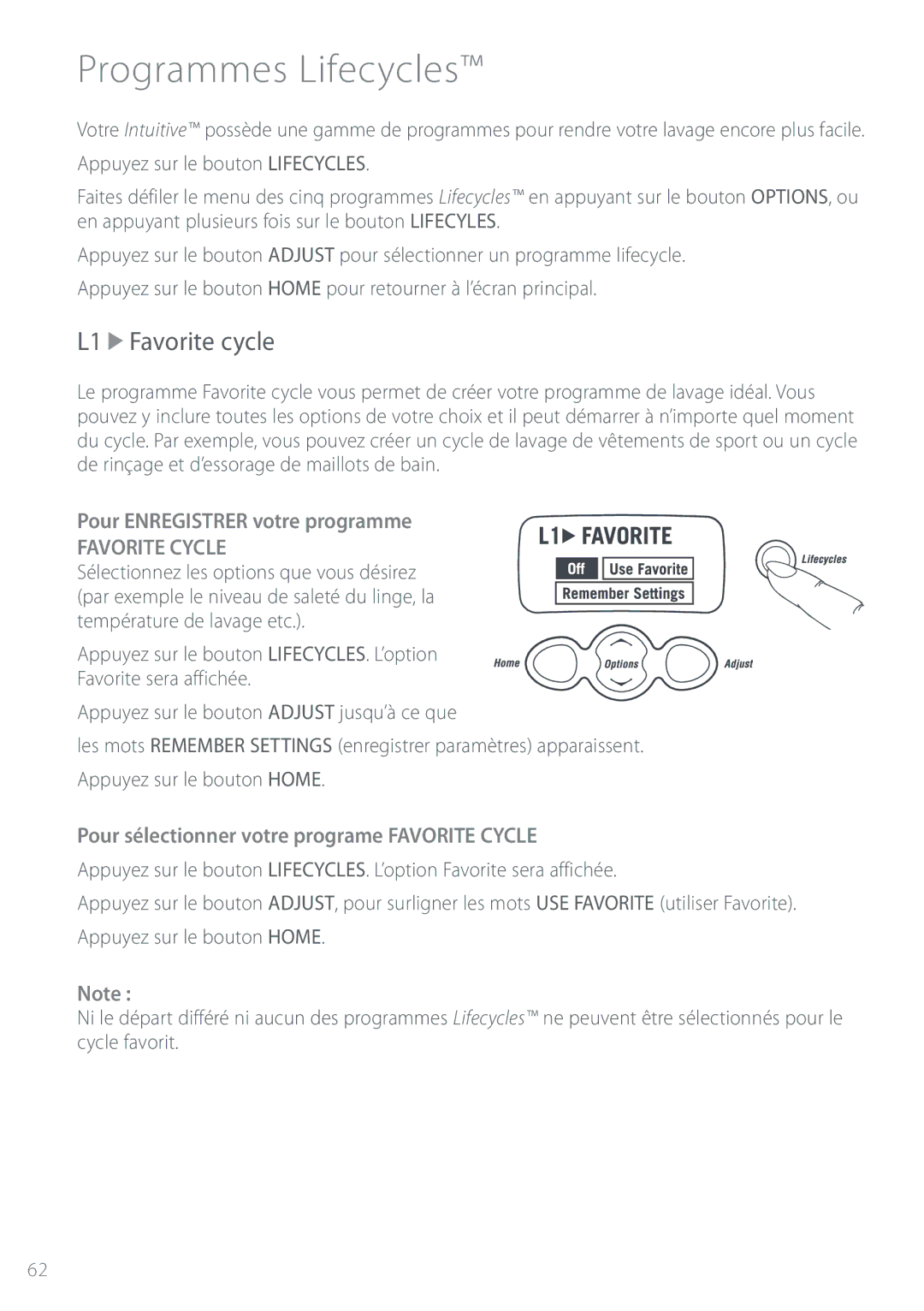 Fisher & Paykel IWL16 manual 1SPHSBNNFT-JGFDZDMFT™,  BwpsjufDzdmf, 1PVSTÏMFDUJPOOFSWPUSFQSPHSBNF703*5&$$ 