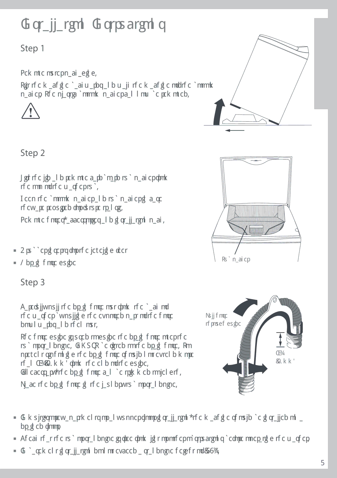 Fisher & Paykel IWL16 manual Otubmmbujpo*Otusvdujpot, 4UFQ, 4UFQ, 4UFQ 