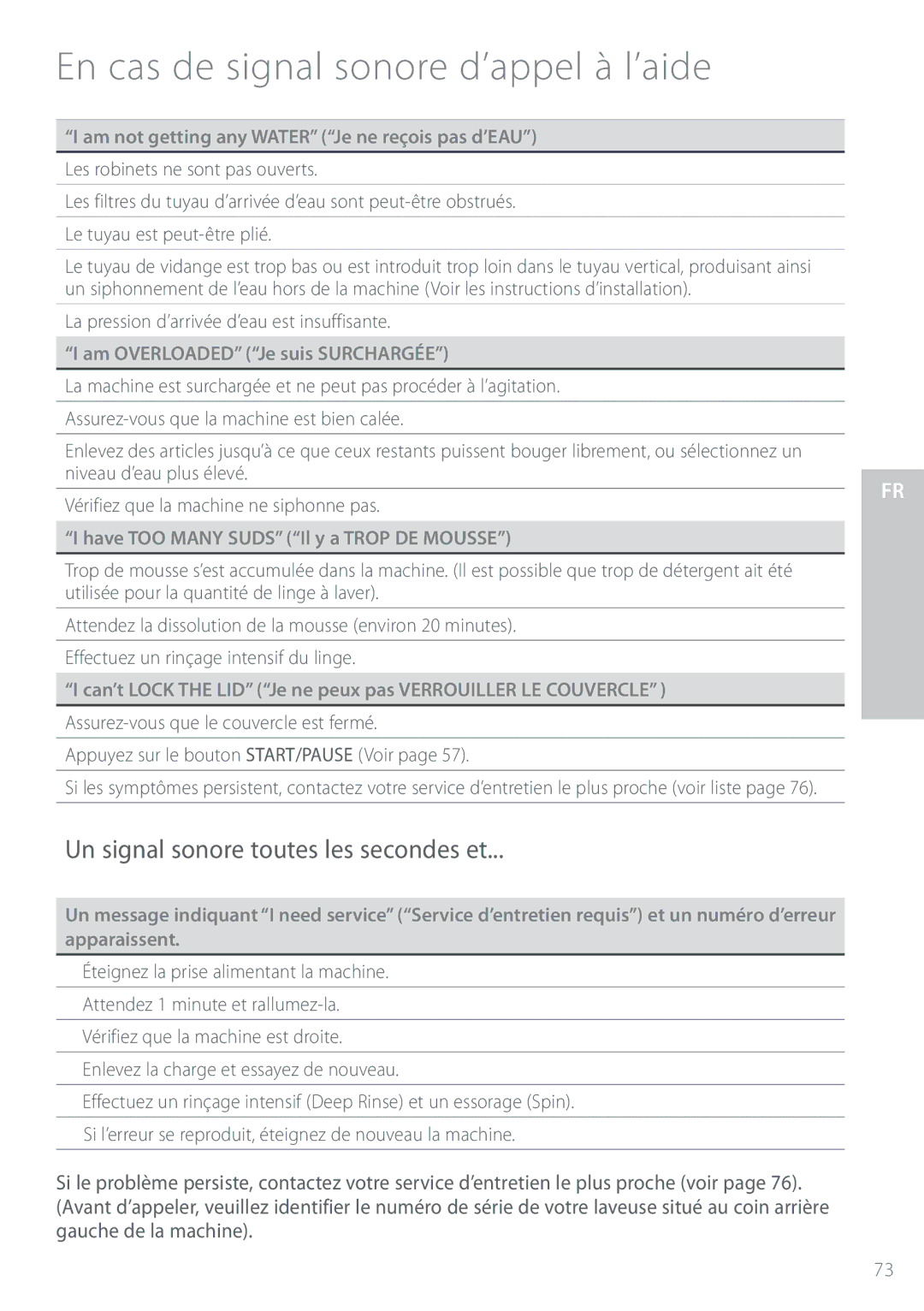 Fisher & Paykel IWL16 manual 6OTJHOBMTPOPSFUPVUFTMFTTFDPOEFTFU, BNOPUHFUUJOHBOZ85&3w i+FOFSFÎPJTQBTE&6w 