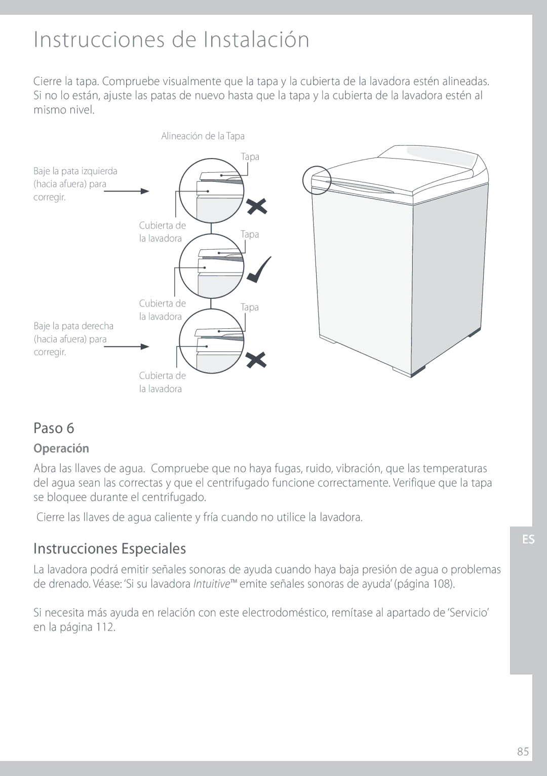 Fisher & Paykel IWL16 manual 1BTP, Otusvddjpoft&Tqfdjbmft, NjtnpOjwfm, 0QFSBDJØO 