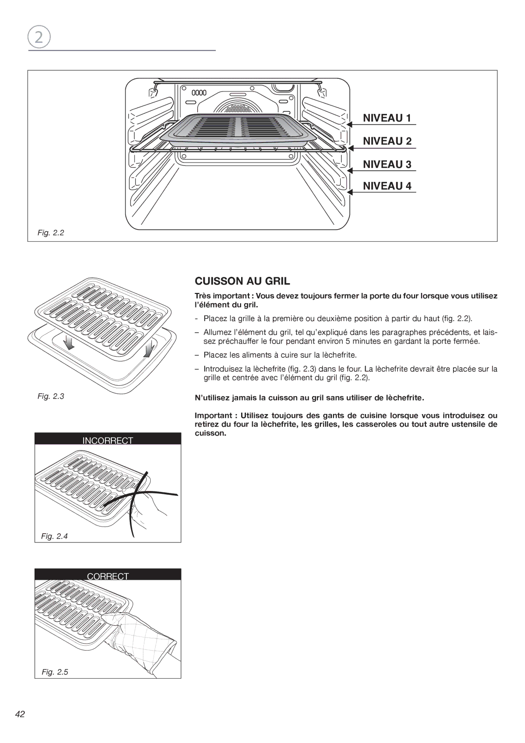 Fisher & Paykel OB24SDPX installation instructions Niveau 