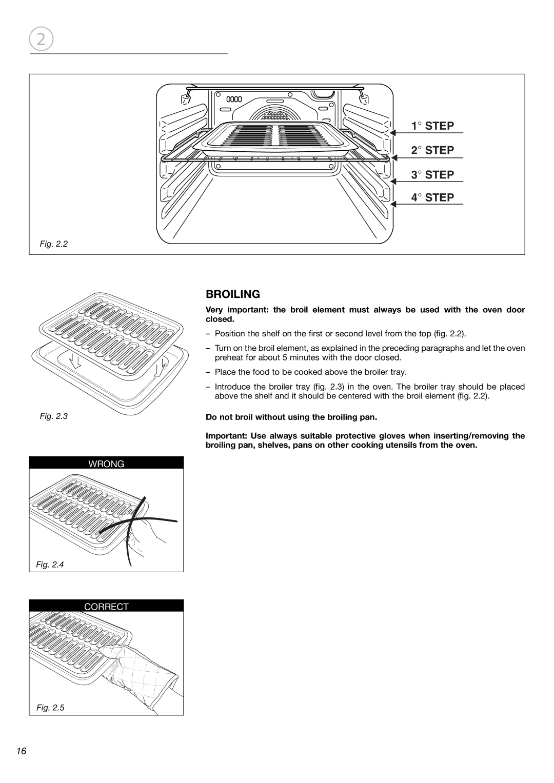 Fisher & Paykel OB24SDPX installation instructions Broiling 