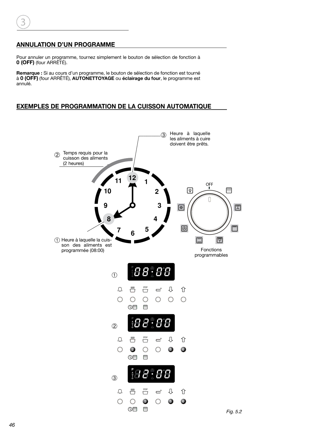 Fisher & Paykel OB24SDPX installation instructions Exemples DE Programmation DE LA Cuisson Automatique 