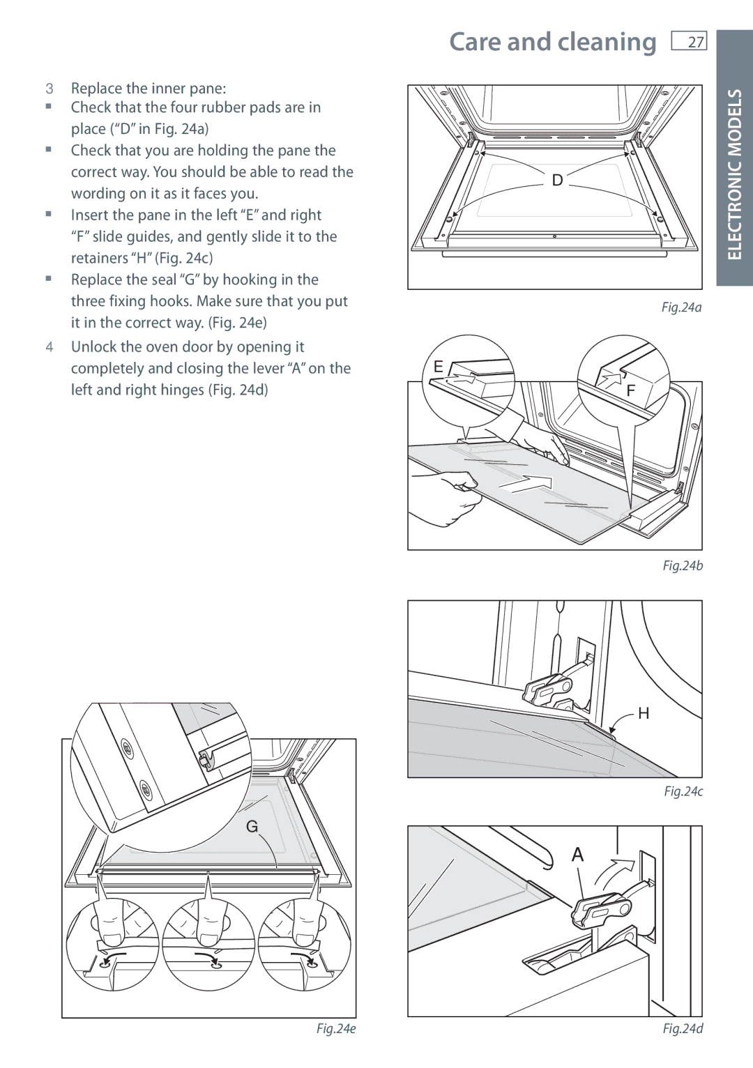 Fisher & Paykel OB60 installation instructions Electronic 