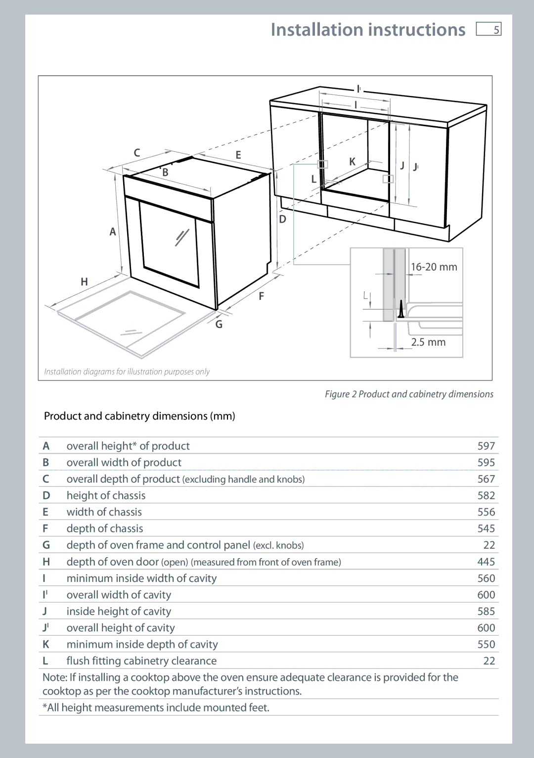 Fisher & Paykel OB60 installation instructions Installation instructions 