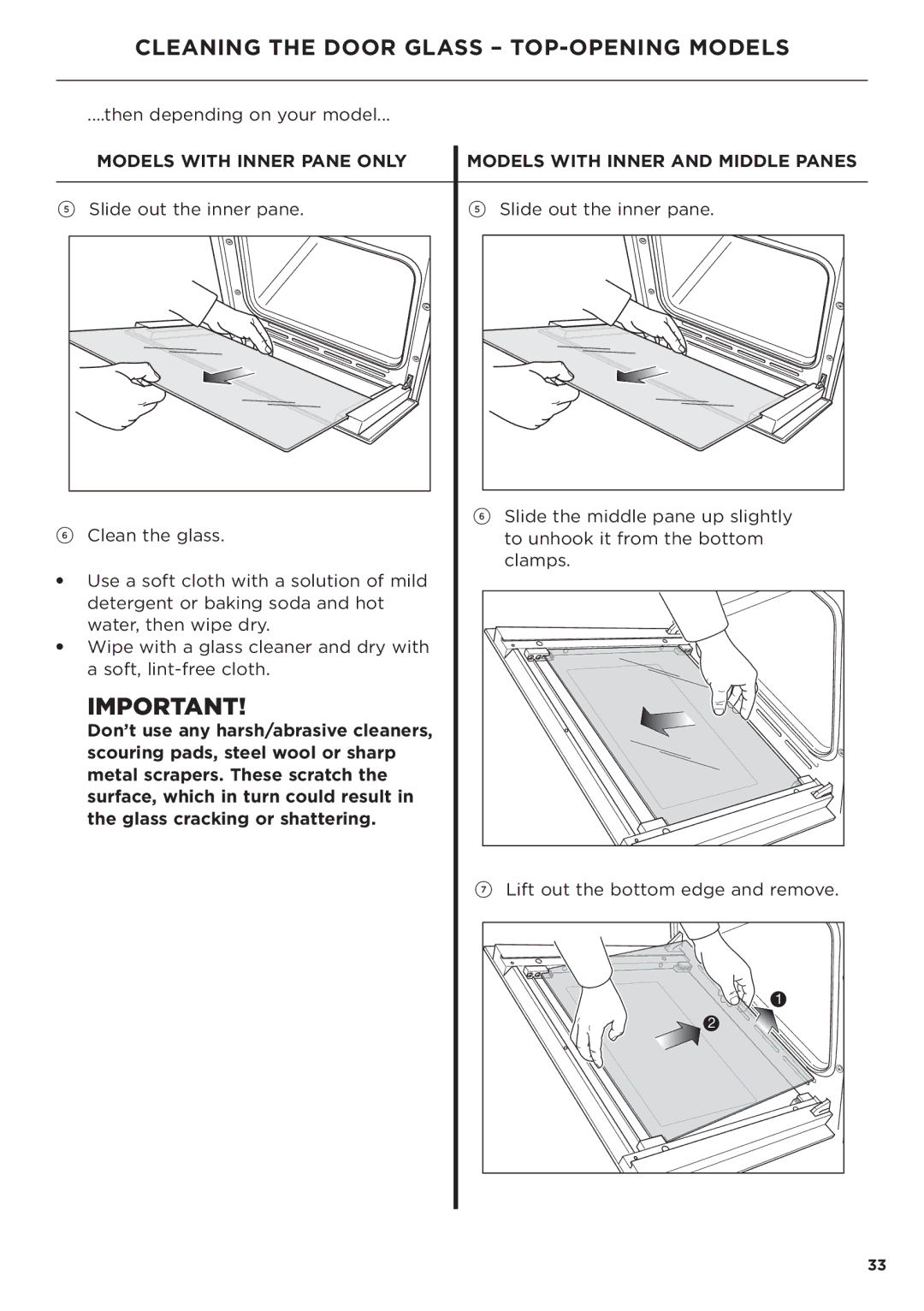 Fisher & Paykel OB60 manual Then depending on your model 