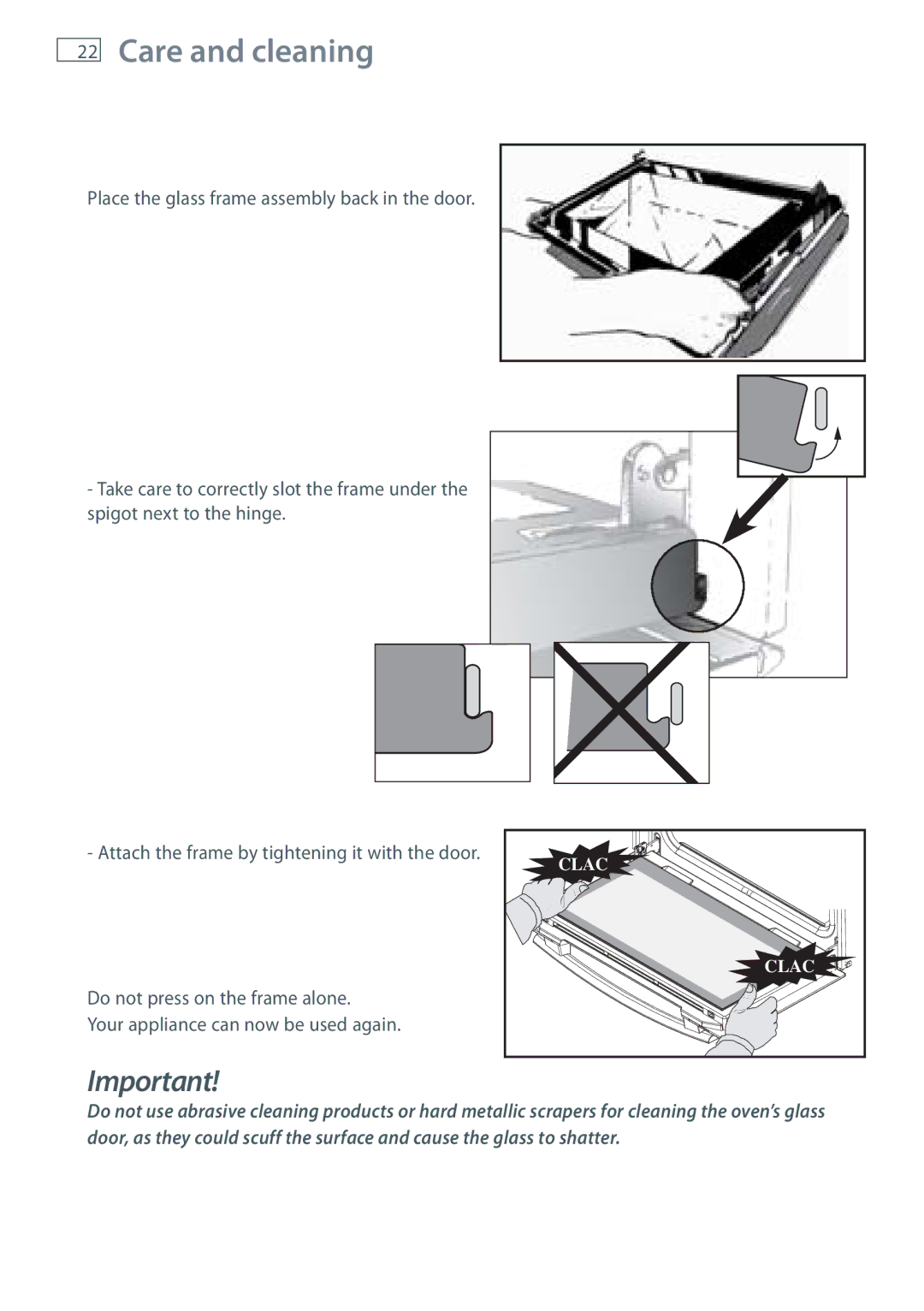 Fisher & Paykel OB60N8DTX installation instructions Clac 