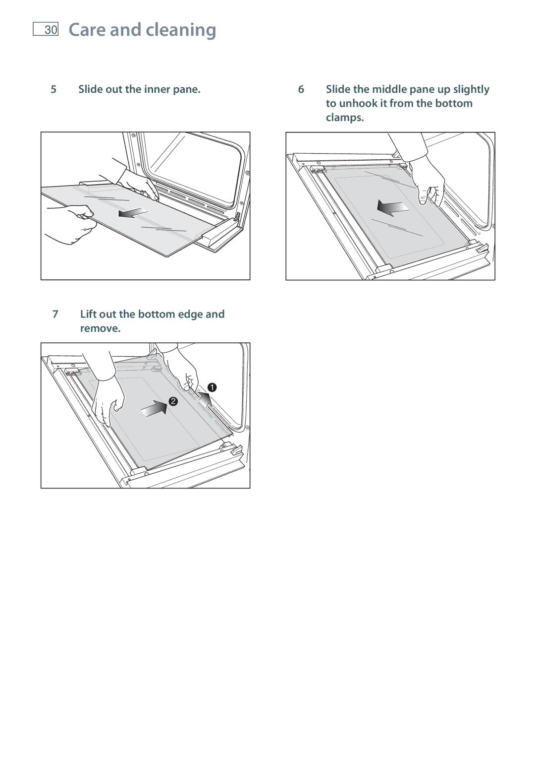 Fisher & Paykel OB60S9DE installation instructions Care and cleaning 