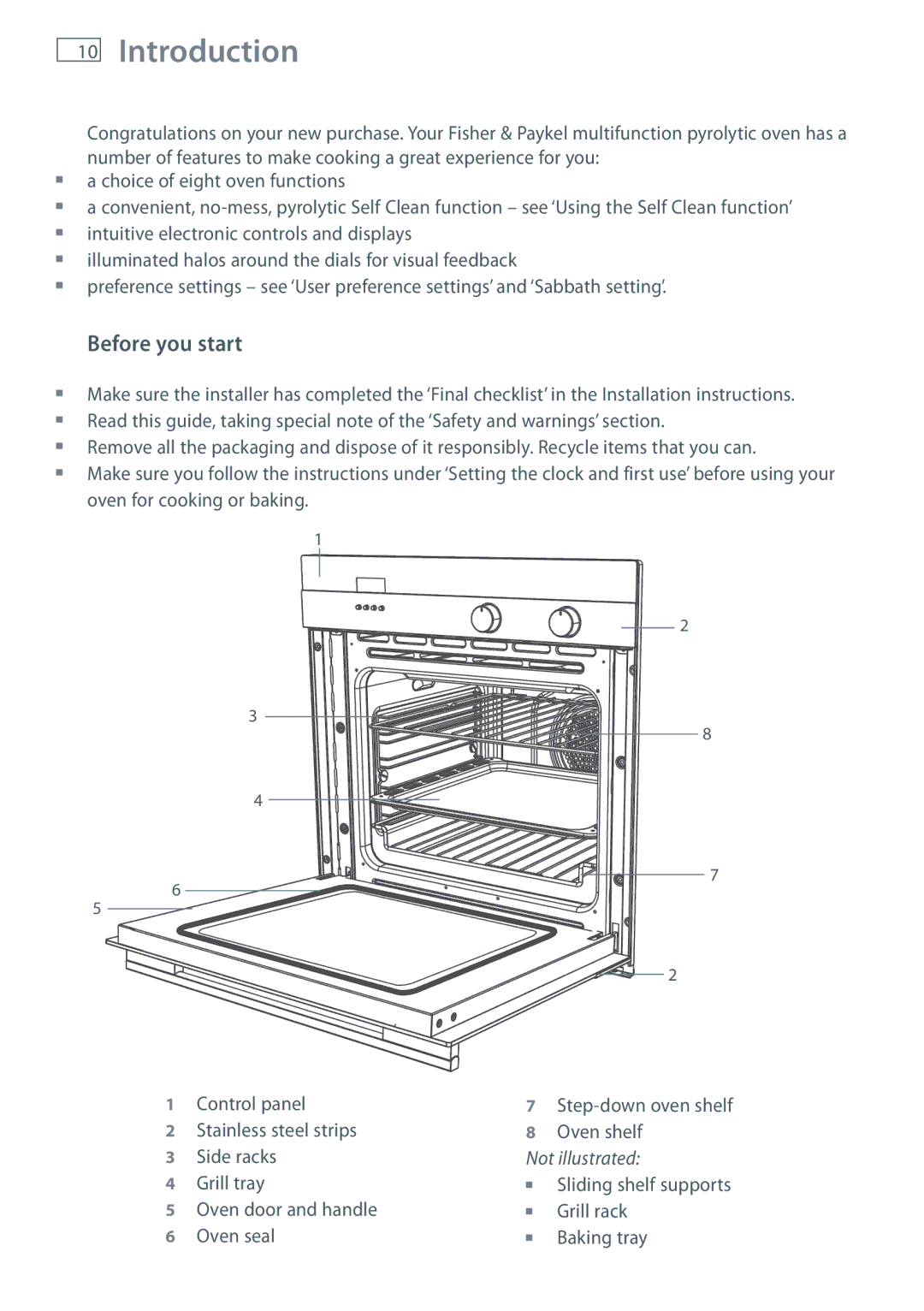 Fisher & Paykel OB60S9DEP, OB60S9DECP installation instructions Introduction, Before you start 