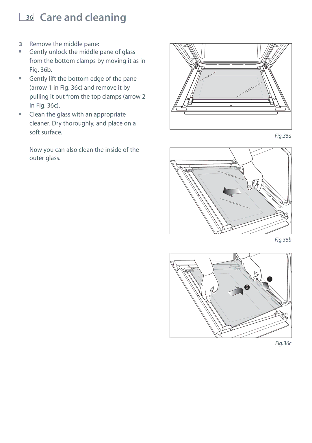 Fisher & Paykel OR120 installation instructions Care and cleaning 