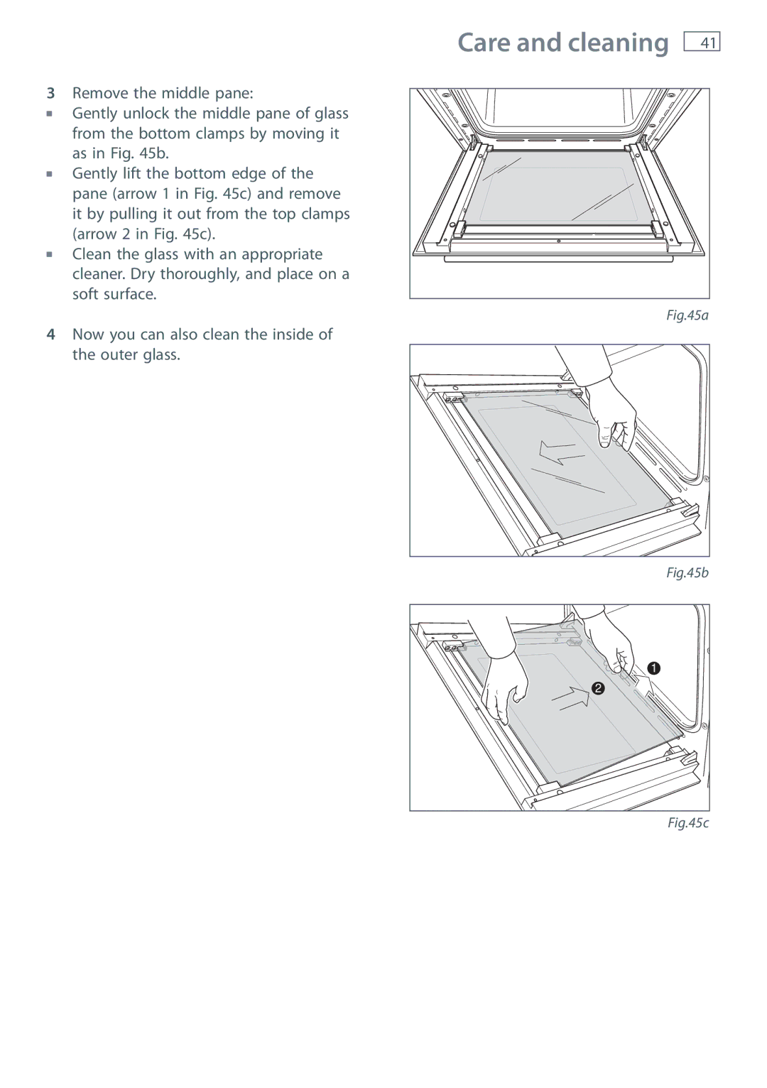 Fisher & Paykel OR120 installation instructions Care and cleaning 