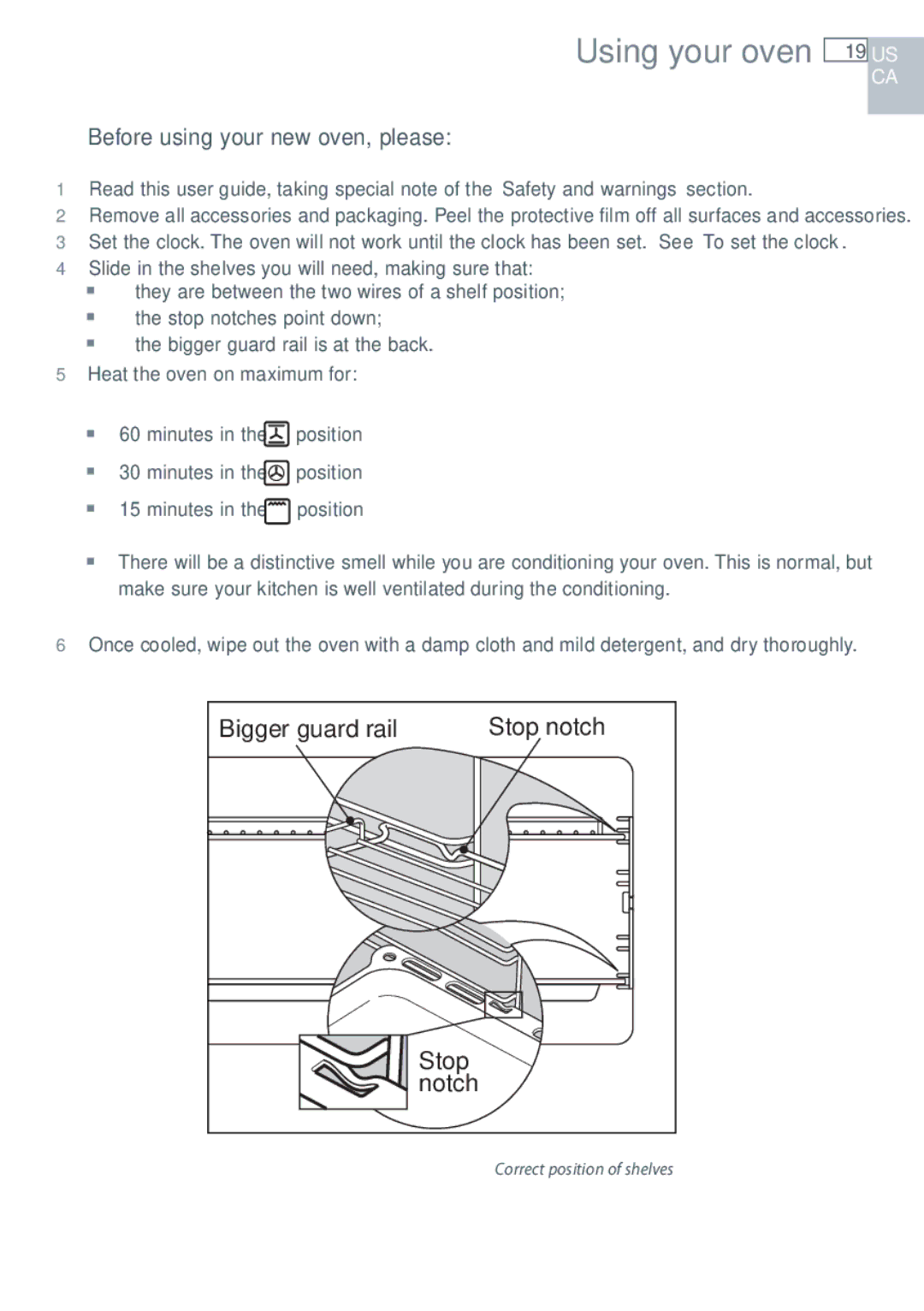 Fisher & Paykel OR305SDPWSX installation instructions Using your oven, Before using your new oven, please 