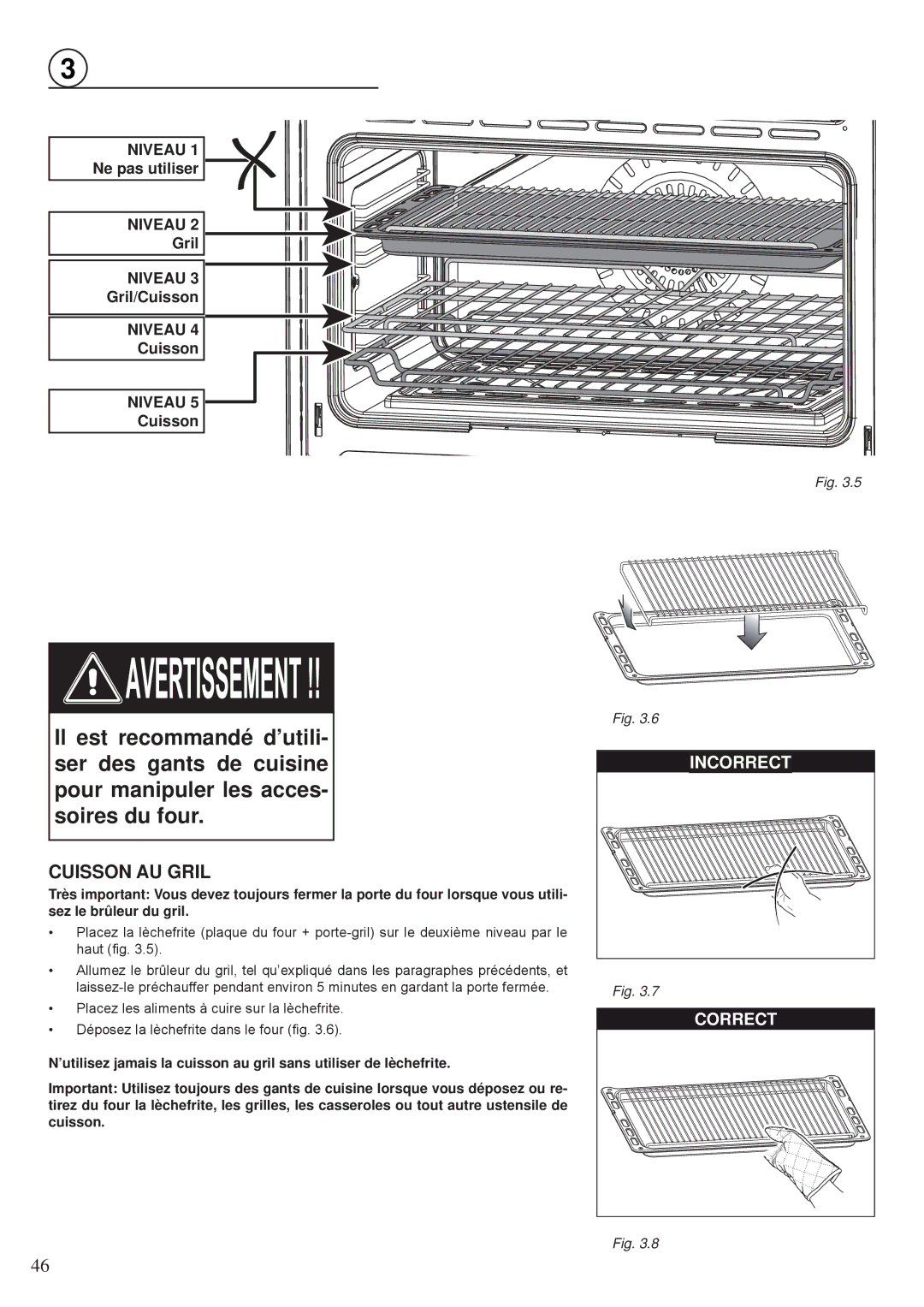 Fisher & Paykel OR30SDBMX manual Cuisson AU Gril 