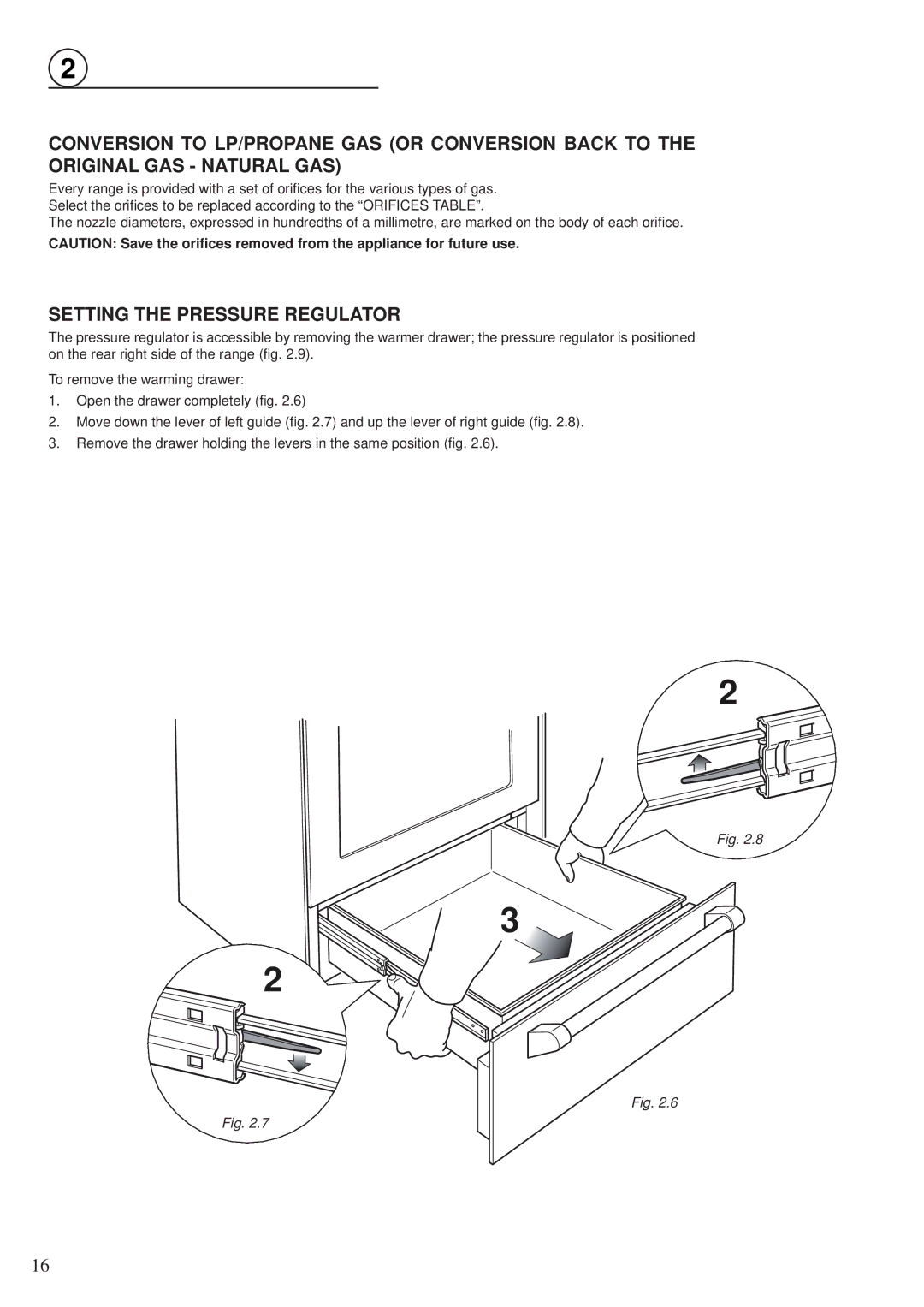 Fisher & Paykel OR30SDPWGX manual Setting the Pressure Regulator 