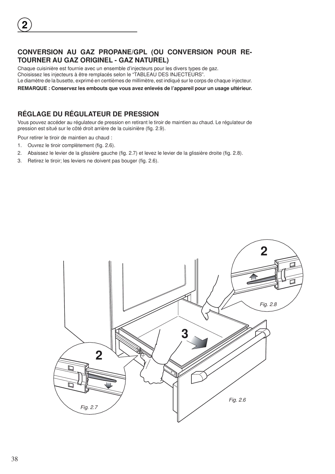 Fisher & Paykel OR30SDPWGX manual Réglage DU Régulateur DE Pression 