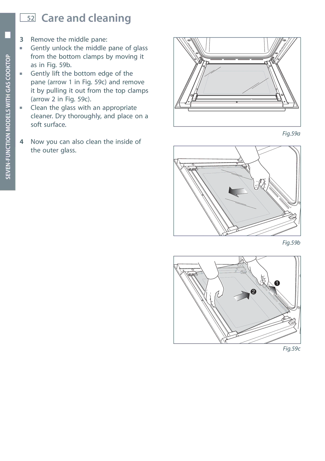 Fisher & Paykel OR60 installation instructions Care and cleaning 