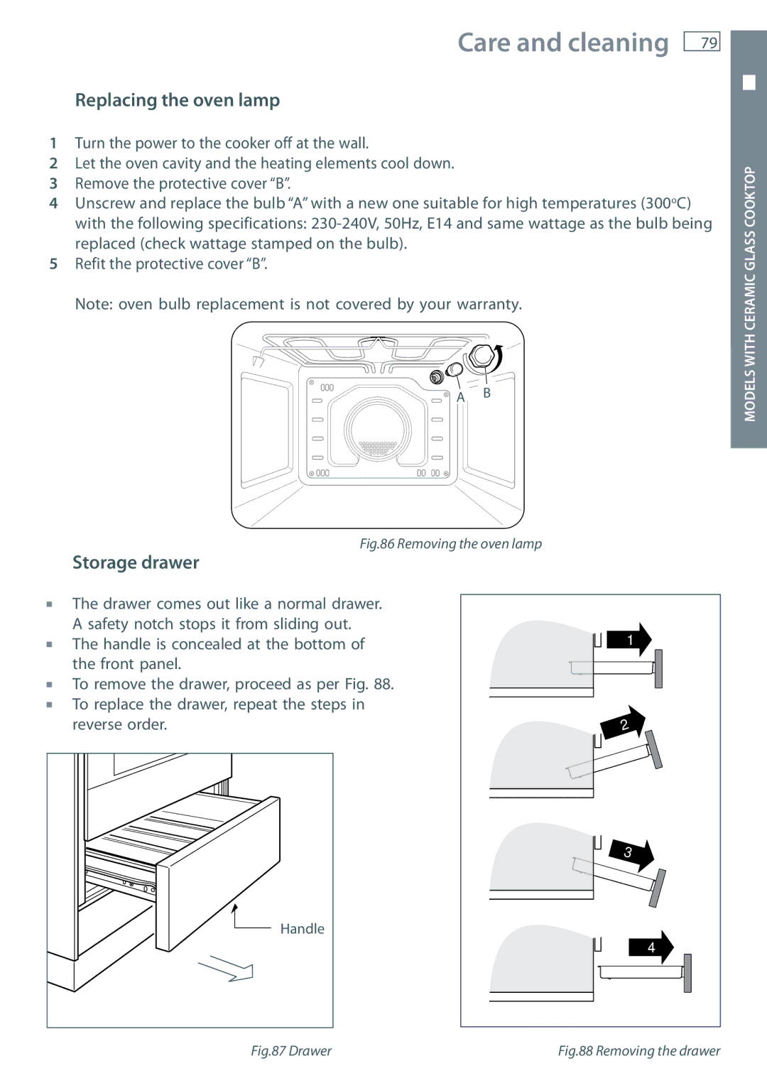 Fisher & Paykel OR60 installation instructions Handle 