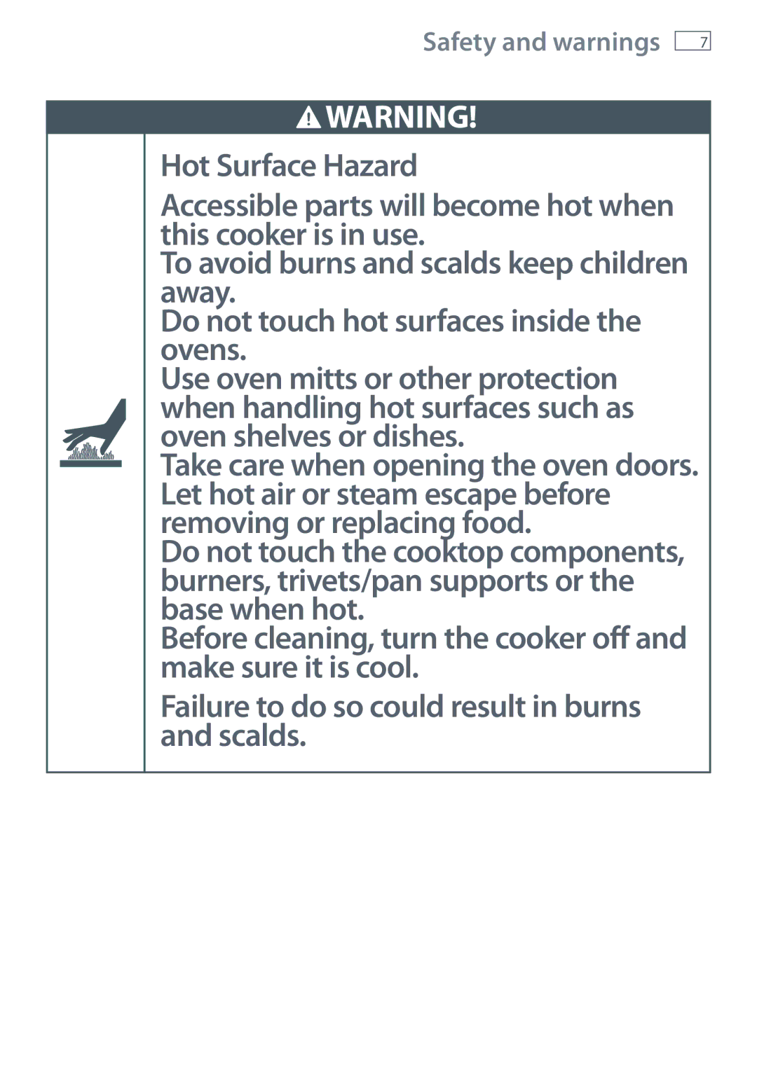 Fisher & Paykel OR90L installation instructions Safety and warnings 