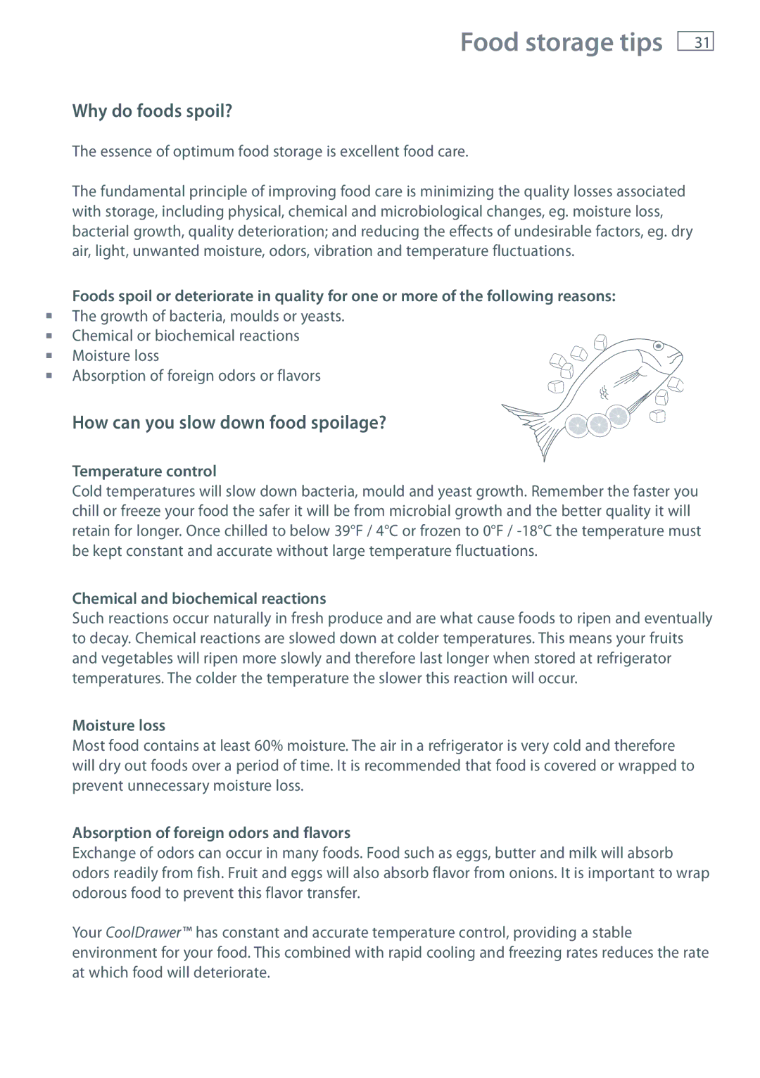 Fisher & Paykel RB90S, RB36S manual Why do foods spoil?, How can you slow down food spoilage? 